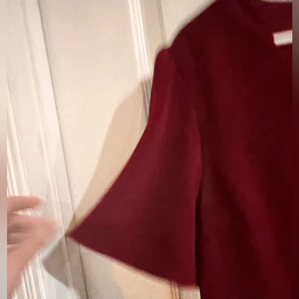 FINAL PRICE Charles Henry flutter sleeve drop waist dress - Picture 3 of 7